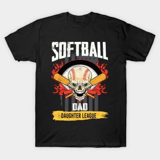 Softball Dad Daughter League T-Shirt